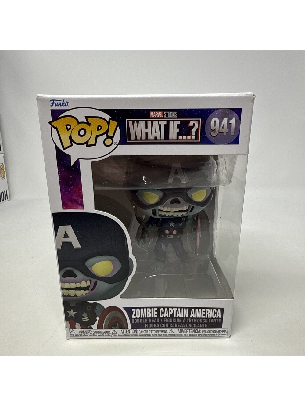 Funko Pop! Marvel What If ? Zombie Captain America #941 Vinyl Figure